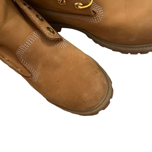 Timberland Tan Size 4 Kids Boots Nubuck Classic Brown - Picture 3 of 10